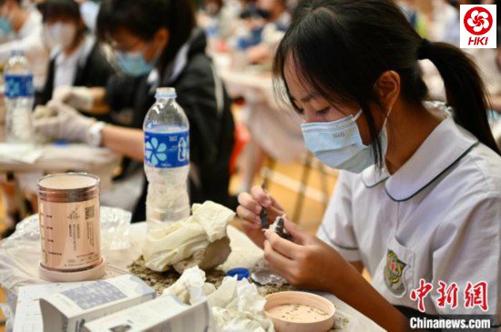 学生认真参与云端游学活动。 李志华 摄